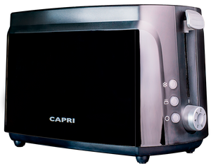 Capri Toaster Capri 2 Slice  Black Cl-041-CT2B