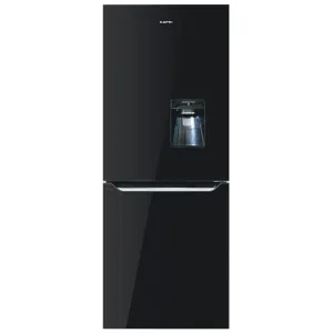 Capri TF370 Glass Door Piano Black Fridge 