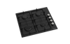 60cm Gas Hob Matt Black Side Controls 