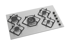 90cm Gas Hob Stainless Steel Side Controls