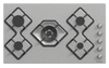 90cm Gas Hob Stainless Steel Side Controls