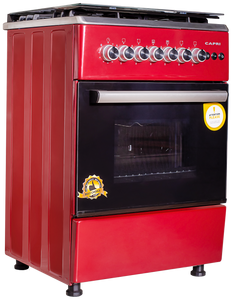 Capri 60x60 4 Plate Gas Stove Red