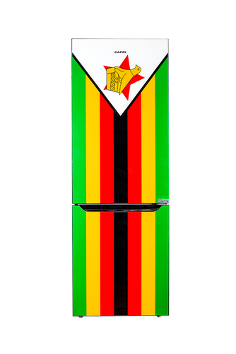 Capri C390 Glass Door Zim Flag Fridge