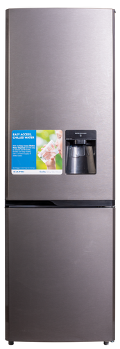 Capri C420 Fridge With Dispenser Metallic
