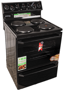 Superior Regal 4-Plate Stove Black