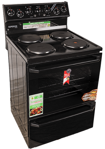 Superior Regal 4-Plate Stove Black