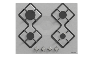 Capri 60cm Gas Hob Stainless steel Front Controls 