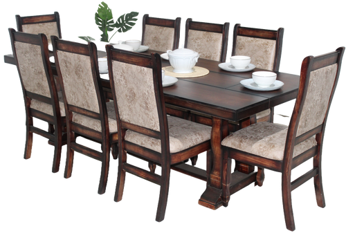 Wood Factory Harvey 8 Seater Dining Room Suite